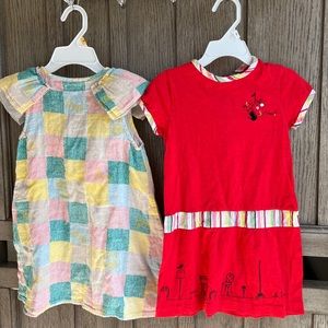 8 pieces girls cloths (size 3-4) including dresses , tops etc